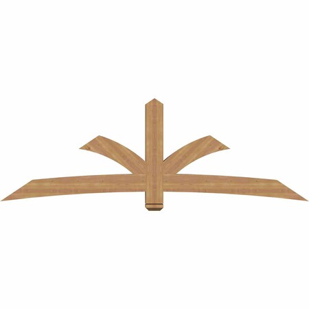 Ekena Millwork Davenport Timber Gable Bracket, Western Red Cedar, 96"W x 32"H x 5 1/2"D x 5 1/2"F, 8/12 Pitch GBW096X32X0606DAV00SWR